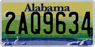 AL license plate 2AQ9634