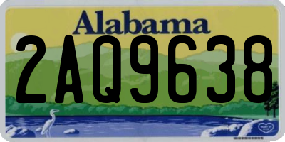 AL license plate 2AQ9638