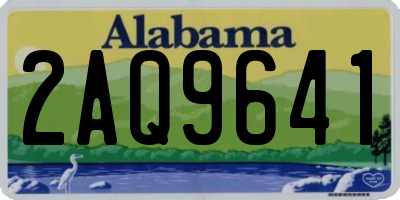 AL license plate 2AQ9641