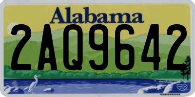 AL license plate 2AQ9642