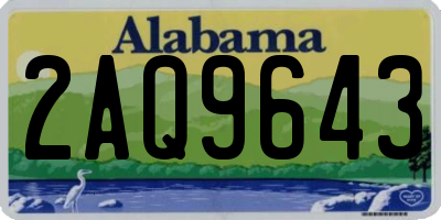 AL license plate 2AQ9643