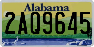 AL license plate 2AQ9645