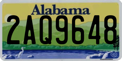 AL license plate 2AQ9648