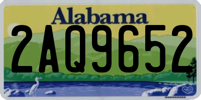 AL license plate 2AQ9652