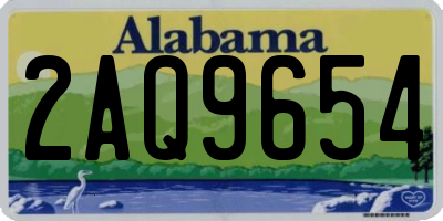 AL license plate 2AQ9654