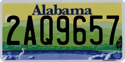 AL license plate 2AQ9657