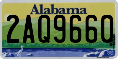 AL license plate 2AQ9660