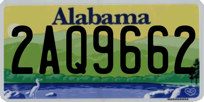 AL license plate 2AQ9662