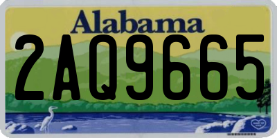 AL license plate 2AQ9665