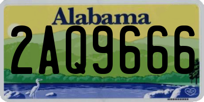 AL license plate 2AQ9666