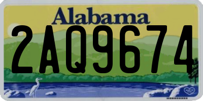 AL license plate 2AQ9674