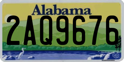 AL license plate 2AQ9676