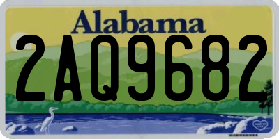 AL license plate 2AQ9682
