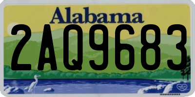 AL license plate 2AQ9683