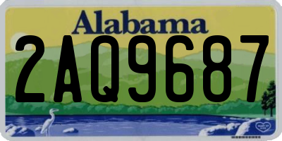 AL license plate 2AQ9687