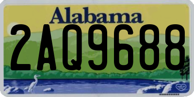 AL license plate 2AQ9688