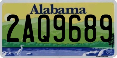 AL license plate 2AQ9689