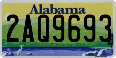 AL license plate 2AQ9693