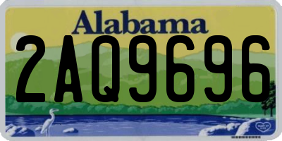 AL license plate 2AQ9696
