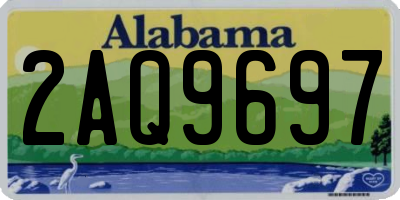 AL license plate 2AQ9697