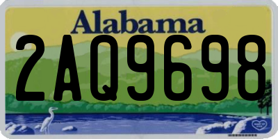 AL license plate 2AQ9698