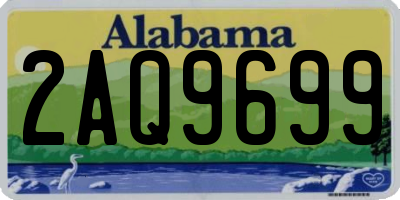 AL license plate 2AQ9699