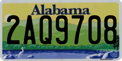 AL license plate 2AQ9708