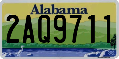AL license plate 2AQ9711