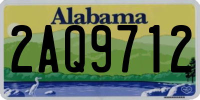 AL license plate 2AQ9712