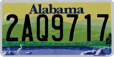 AL license plate 2AQ9717