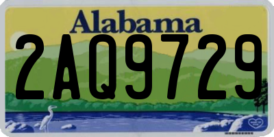 AL license plate 2AQ9729