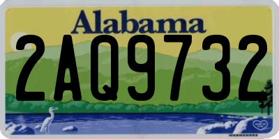 AL license plate 2AQ9732