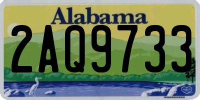 AL license plate 2AQ9733