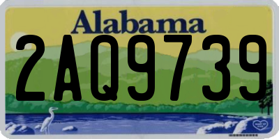 AL license plate 2AQ9739