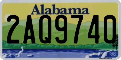 AL license plate 2AQ9740