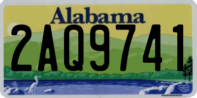 AL license plate 2AQ9741