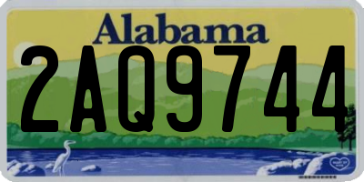 AL license plate 2AQ9744