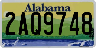 AL license plate 2AQ9748