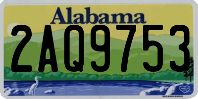 AL license plate 2AQ9753