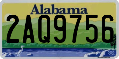 AL license plate 2AQ9756
