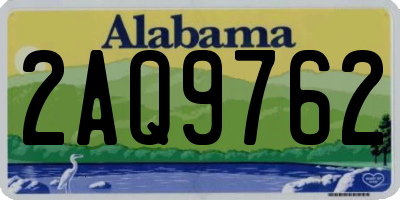AL license plate 2AQ9762