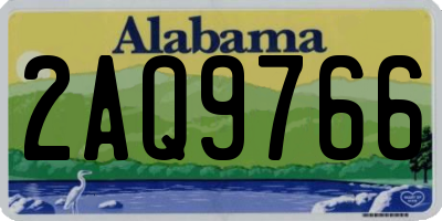 AL license plate 2AQ9766