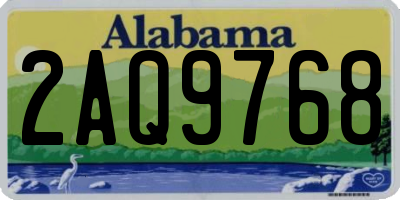 AL license plate 2AQ9768