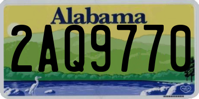 AL license plate 2AQ9770