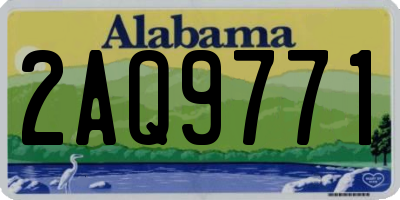 AL license plate 2AQ9771