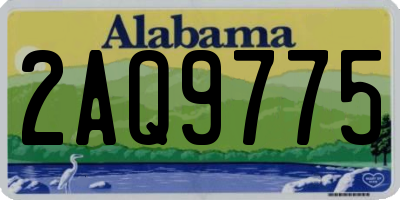 AL license plate 2AQ9775