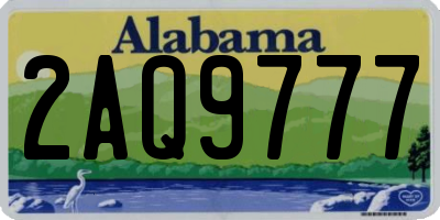AL license plate 2AQ9777