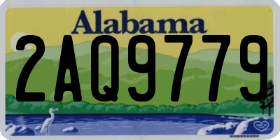 AL license plate 2AQ9779