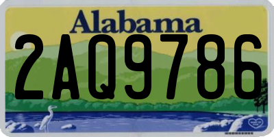 AL license plate 2AQ9786