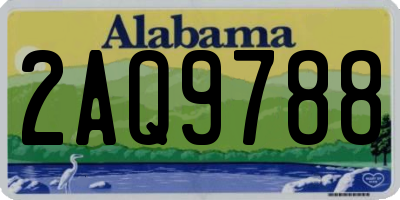 AL license plate 2AQ9788